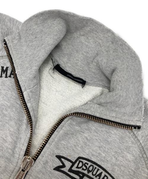 DSQUARED2（ディースクエアード）DSQUARED2 (ディースクエアード) ジップアップスウェット グレー サイズ:Mの古着・服飾アイテム