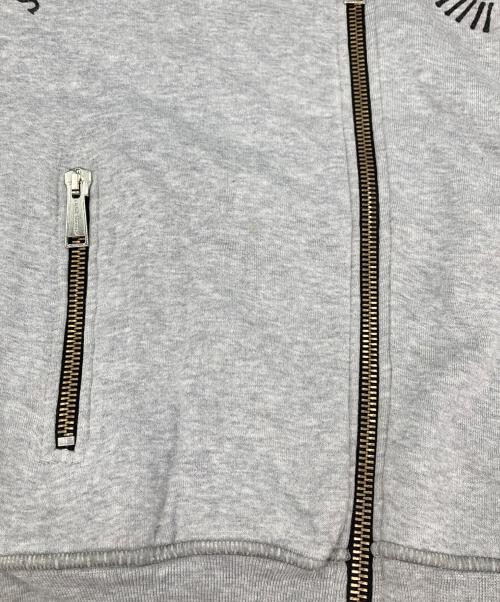 DSQUARED2（ディースクエアード）DSQUARED2 (ディースクエアード) ジップアップスウェット グレー サイズ:Mの古着・服飾アイテム