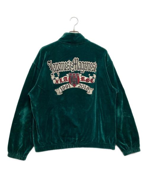 X-LARGE（エクストララージ）X-LARGE (エクストララージ) ベロアトラックジャケット グリーン サイズ:Lの古着・服飾アイテム