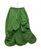 ENFOLDエンフォルド）の古着「FUNNY SKIRT」｜グリーン