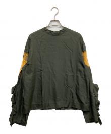 TOGA PULLA（トーガ プルラ）の古着「長袖ブラウス」｜グリーン