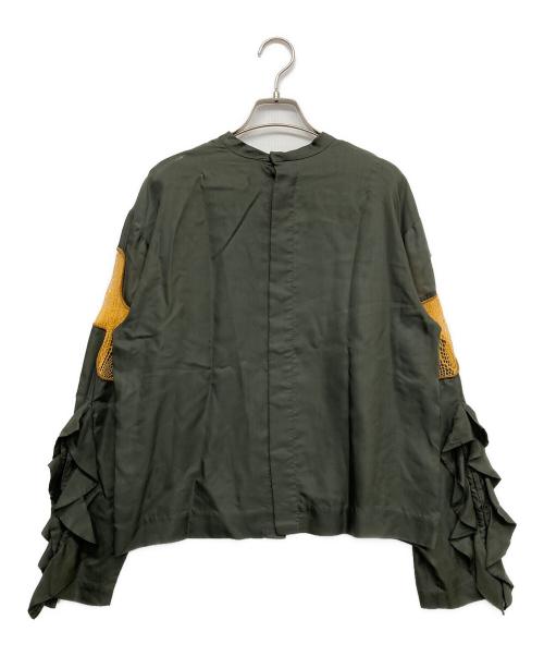 TOGA PULLA（トーガ プルラ）TOGA PULLA (トーガ プルラ) 長袖ブラウス グリーン サイズ:36の古着・服飾アイテム