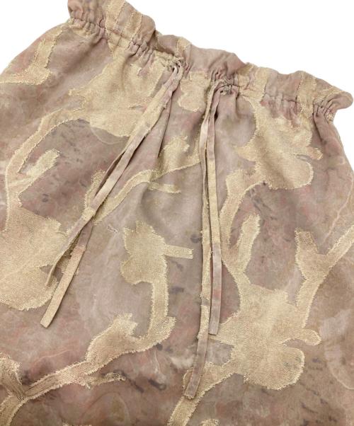 EBONY（エボニー）EBONY (エボニー) アイリスカットジャガードスカート ベージュ サイズ:1の古着・服飾アイテム