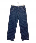 Schottショット）の古着「ヒッコリーパンツ」｜ブルー