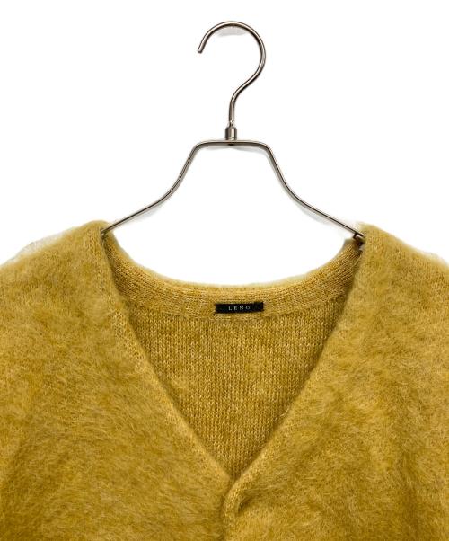 leno（リノ）LENO (リノ) MOHAIR CARDIGAN イエロー サイズ:2の古着・服飾アイテム