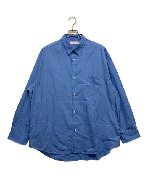 Graphpaper（グラフペーパー）Graphpaper (グラフペーパー) Broad L/S Oversized Regular Collar Shirt ブルー サイズ:1の古着・服飾アイテム