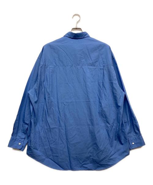 Graphpaper（グラフペーパー）Graphpaper (グラフペーパー) Broad L/S Oversized Regular Collar Shirt ブルー サイズ:1の古着・服飾アイテム