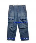 MARITHE+FRANCOIS GIRBAUDマリテフランソワジルボー）の古着「90ｓ シャトルパンツ」｜ブルー