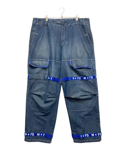 MARITHE+FRANCOIS GIRBAUD（マリテフランソワジルボー）MARITHE+FRANCOIS GIRBAUD (マリテフランソワジルボー) 90ｓ シャトルパンツ ブルー サイズ:W44の古着・服飾アイテム