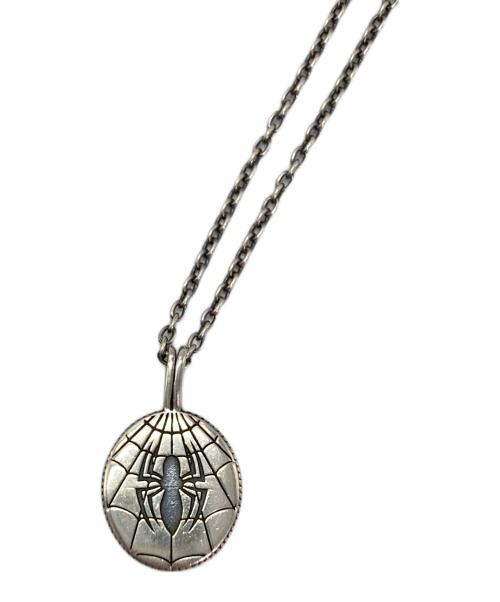 MARVEL（マーベル）MARVEL (マーベル) JAM HOME MADE (ジャムホームメイド) スパイダーマンモチーフネックレス シルバーの古着・服飾アイテム