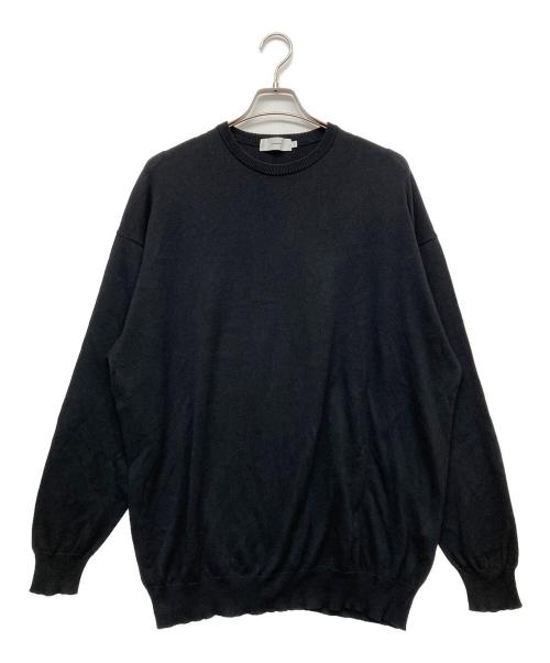 Graphpaper（グラフペーパー）Graphpaper (グラフペーパー) コットンニット ブラック サイズ:FREEの古着・服飾アイテム