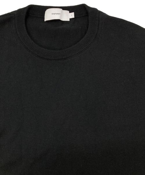 Graphpaper（グラフペーパー）Graphpaper (グラフペーパー) コットンニット ブラック サイズ:FREEの古着・服飾アイテム