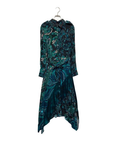 Desigual（デシグアル）Desigual (デシグアル) シャツワンピース グリーン サイズ:38の古着・服飾アイテム