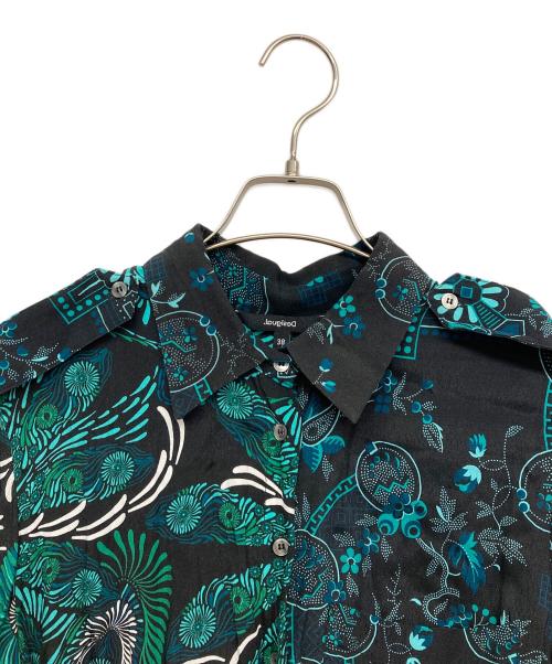 Desigual（デシグアル）Desigual (デシグアル) シャツワンピース グリーン サイズ:38の古着・服飾アイテム