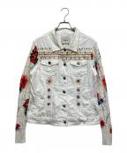 Desigualデシグアル）の古着「CARRIE denim jacket」｜ホワイト