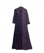 Desigualデシグアル）の古着「シャツワンピース」｜ネイビー