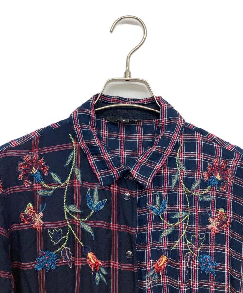 Desigual（デシグアル）Desigual (デシグアル) シャツワンピース ネイビー サイズ:Mの古着・服飾アイテム