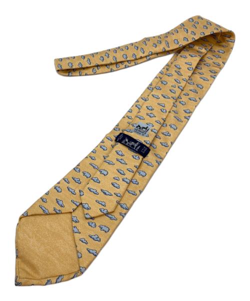 HERMES（エルメス）HERMES (エルメス) シルクネクタイ イエロー サイズ:記載無の古着・服飾アイテム