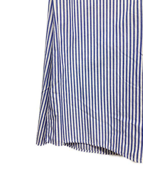 INDIVI（インディヴィ）INDIVI (インディヴィ) タックデザインブラウス ブルー サイズ:38の古着・服飾アイテム