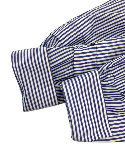 INDIVI（インディヴィ）INDIVI (インディヴィ) タックデザインブラウス ブルー サイズ:38の古着・服飾アイテム