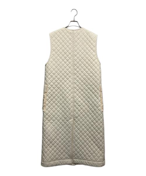 Sea Room lynn（シールームリン）Sea Room Lynn (シールームリン) キルティングロングベスト ホワイト サイズ:Fの古着・服飾アイテム
