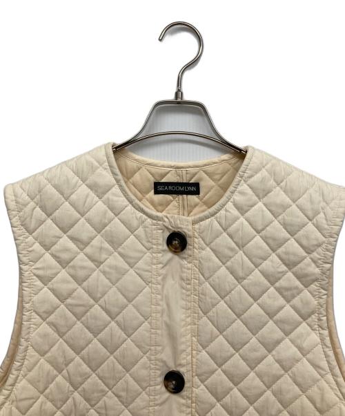 Sea Room lynn（シールームリン）Sea Room Lynn (シールームリン) キルティングロングベスト ホワイト サイズ:Fの古着・服飾アイテム