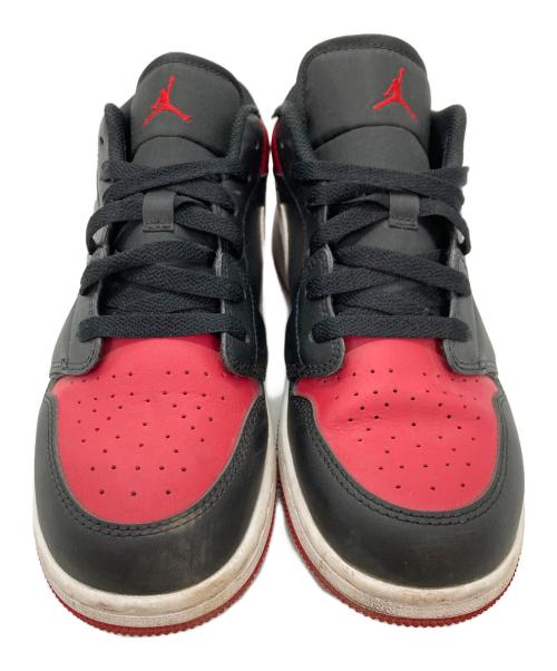 NIKE（ナイキ）NIKE (ナイキ) エア ジョーダン 1 ロー ブラック×レッド サイズ:24.5の古着・服飾アイテム