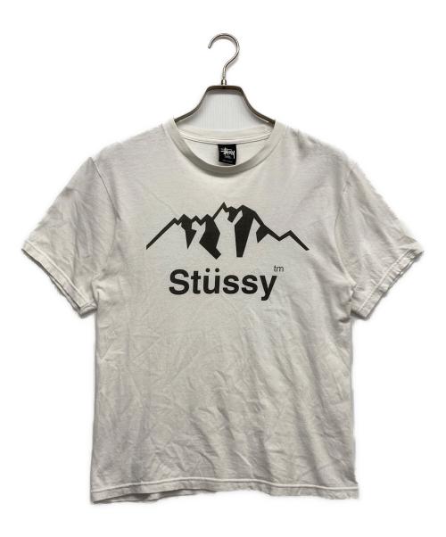 stussy（ステューシー）stussy (ステューシー) プリントTシャツ ホワイト サイズ:Sの古着・服飾アイテム