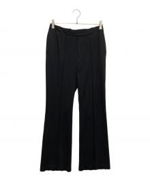 INDIVI（インディヴィ）の古着「ウエストゴムタックテーパードパンツ」｜ブラック