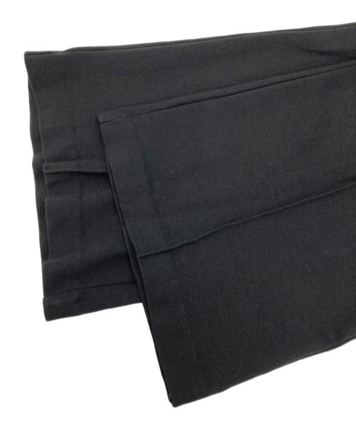 INDIVI（インディヴィ）INDIVI (インディヴィ) ウエストゴムタックテーパードパンツ ブラック サイズ:Lの古着・服飾アイテム