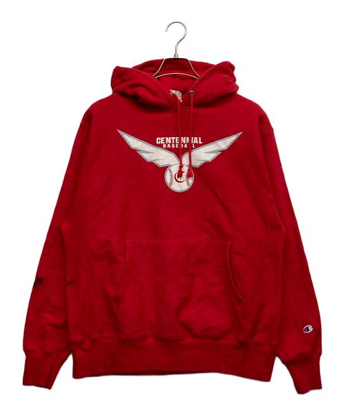 Champion（チャンピオン）Champion (チャンピオン) リバースウィーブパーカー レッド サイズ:Lの古着・服飾アイテム