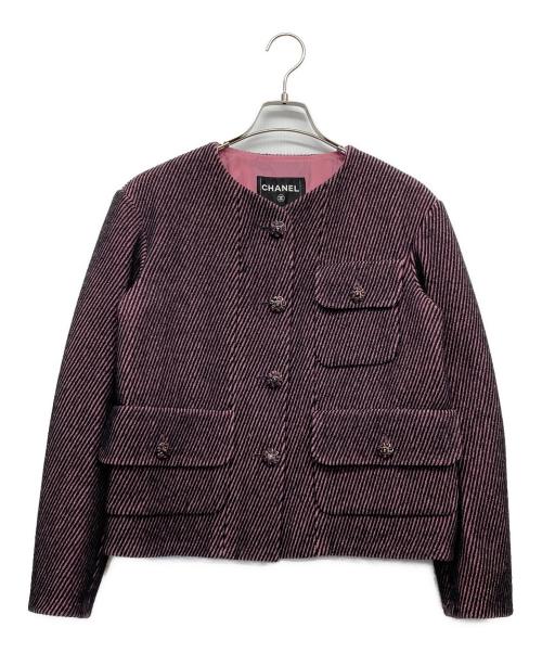 CHANEL（シャネル）CHANEL (シャネル) ツイードセットアップ ピンク サイズ:36の古着・服飾アイテム