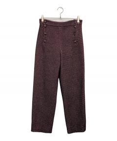中古・古着通販】LOEWE (ロエベ) レザーパンツ ブラック サイズ:36