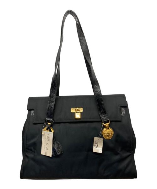 GIANNI VERSACE（ジャンニ・ヴェルサーチ）GIANNI VERSACE (ジャンニ・ヴェルサーチ) トートバッグ ブラックの古着・服飾アイテム