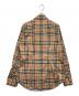 BURBERRY (バーバリー) ノヴァチェックシャツ ブラウン サイズ:42：22000円