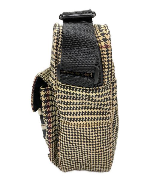 LAUREN RALPH LAUREN（ローレンラルフローレン）LAUREN RALPH LAUREN (ローレンラルフローレン) 千鳥柄ショルダーバッグ ブラウンの古着・服飾アイテム