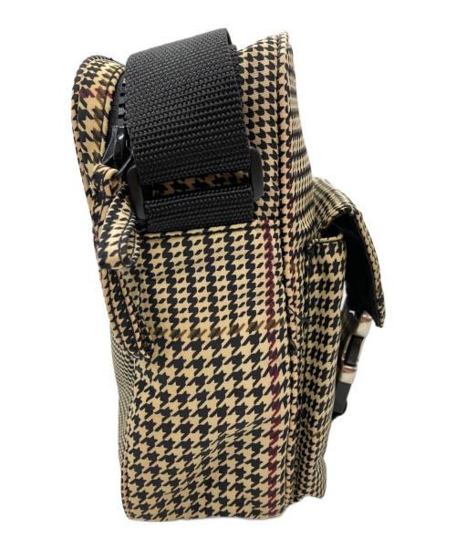 LAUREN RALPH LAUREN（ローレンラルフローレン）LAUREN RALPH LAUREN (ローレンラルフローレン) 千鳥柄ショルダーバッグ ブラウンの古着・服飾アイテム