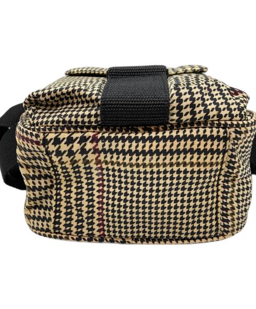 LAUREN RALPH LAUREN（ローレンラルフローレン）LAUREN RALPH LAUREN (ローレンラルフローレン) 千鳥柄ショルダーバッグ ブラウンの古着・服飾アイテム