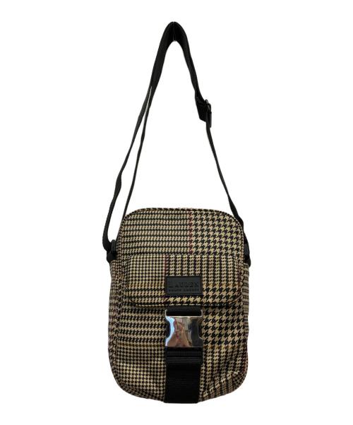 LAUREN RALPH LAUREN（ローレンラルフローレン）LAUREN RALPH LAUREN (ローレンラルフローレン) 千鳥柄ショルダーバッグ ブラウンの古着・服飾アイテム