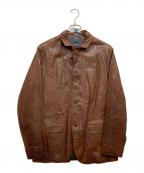 Timberlandティンバーランド）の古着「ラムレザージャケット」｜ブラウン