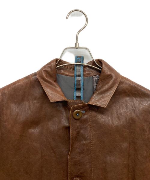 Timberland（ティンバーランド）Timberland (ティンバーランド) ラムレザージャケット ブラウン サイズ:Mの古着・服飾アイテム