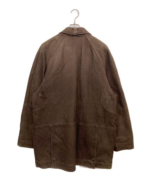 Timberland（ティンバーランド）Timberland (ティンバーランド) カウレザーコート ブラウン サイズ:Sの古着・服飾アイテム