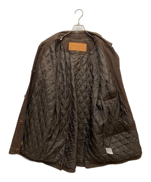 Timberland（ティンバーランド）Timberland (ティンバーランド) カウレザーコート ブラウン サイズ:Sの古着・服飾アイテム