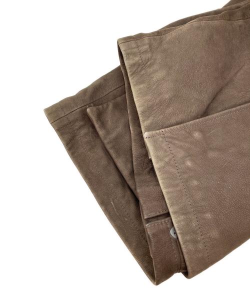 Timberland（ティンバーランド）Timberland (ティンバーランド) カウレザーコート ブラウン サイズ:Sの古着・服飾アイテム