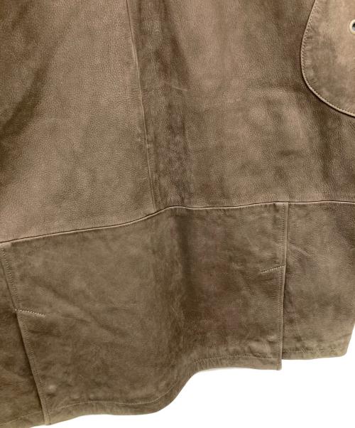 Timberland（ティンバーランド）Timberland (ティンバーランド) カウレザーコート ブラウン サイズ:Sの古着・服飾アイテム