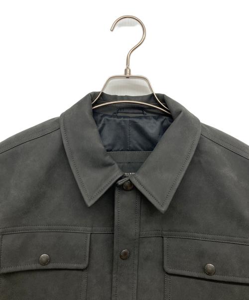 BANANA REPUBLIC（バナナリパブリック）BANANA REPUBLIC (バナナリパブリック) エコレザージャケット グレー サイズ:Mの古着・服飾アイテム