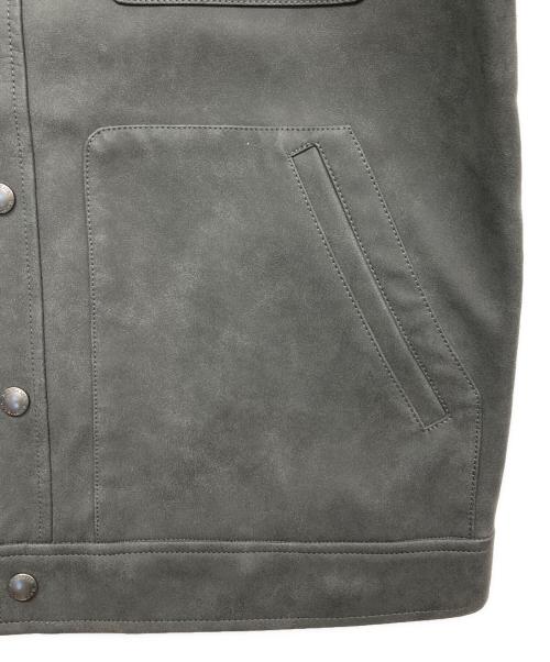 BANANA REPUBLIC（バナナリパブリック）BANANA REPUBLIC (バナナリパブリック) エコレザージャケット グレー サイズ:Mの古着・服飾アイテム