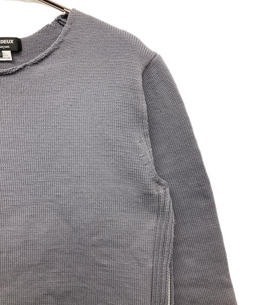 COMME des GARCONS HOMME DEUX（コムデギャルソン オム ドゥ）COMME des GARCONS HOMME DEUX (コムデギャルソン オム ドゥ) エステルジップニット グレー サイズ:Lの古着・服飾アイテム