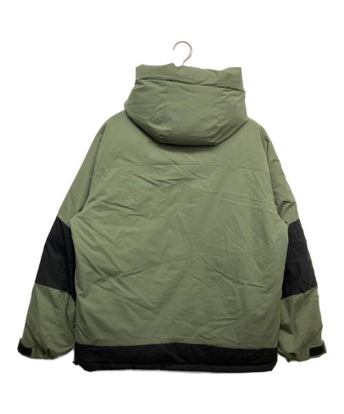 FIRST DOWN（ファーストダウン）FIRST DOWN (ファーストダウン) パネルショートダウンジャケット グリーン サイズ:LARGEの古着・服飾アイテム