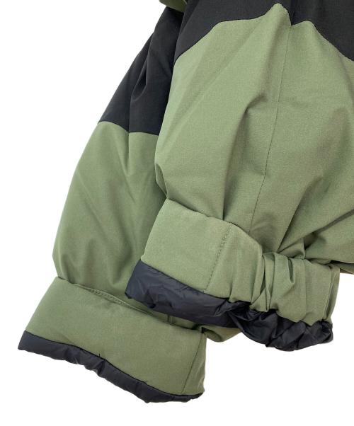 FIRST DOWN（ファーストダウン）FIRST DOWN (ファーストダウン) パネルショートダウンジャケット グリーン サイズ:LARGEの古着・服飾アイテム